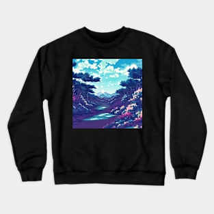 Anime Style Landscape Crewneck Sweatshirt